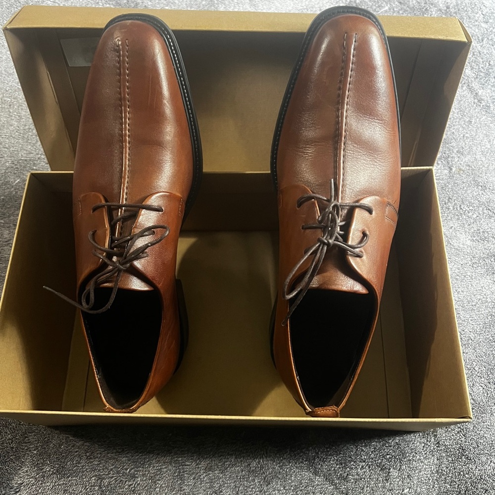 Classic Brown Leather Men's Shoes